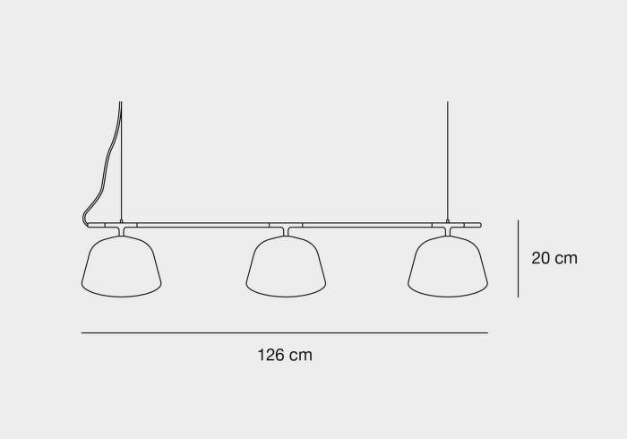 Muuto Ambit Rail rozměry