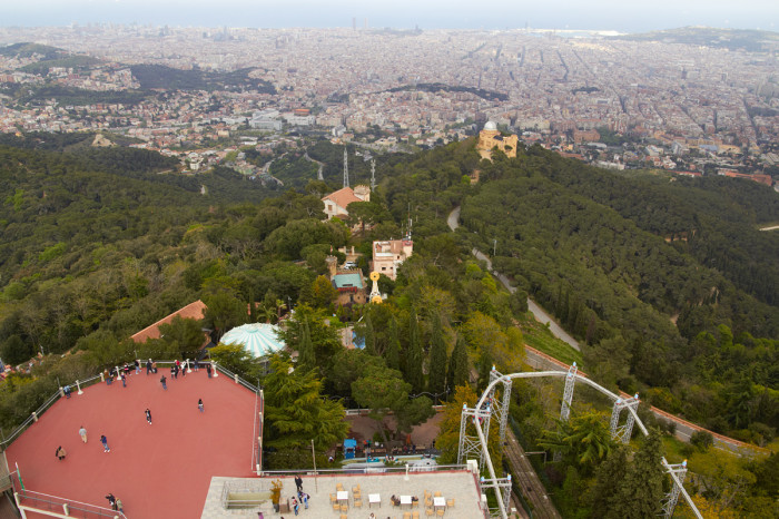 Barcelona - výhled z Tibidabo
