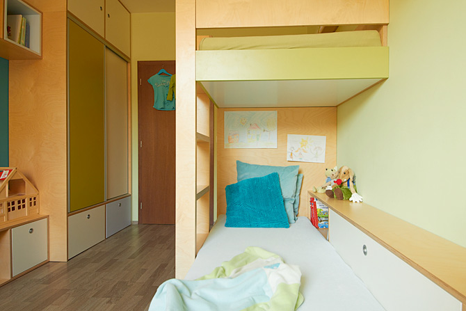Spodní postel v dětském pokoji © Katka Horáková, www.DesignVille.cz