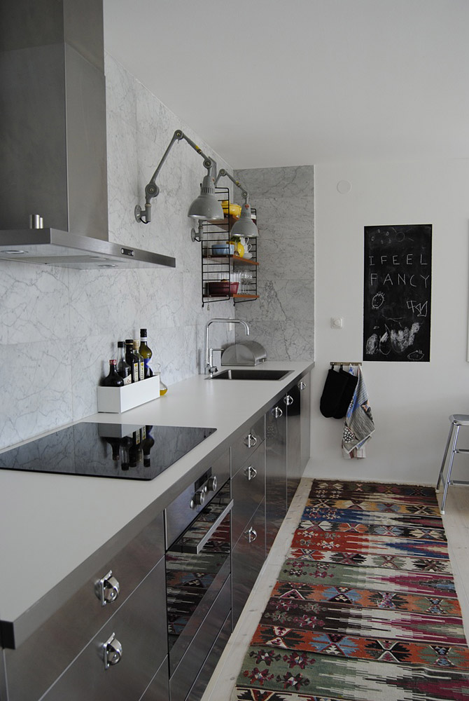 Mramor v interiéru - mramorový obklad v kuchyni / Marble in the kitchen