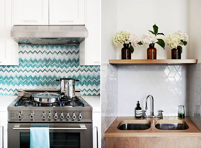 Beautiful kitchen backsplash tiles - Designové kuchyňské obklady